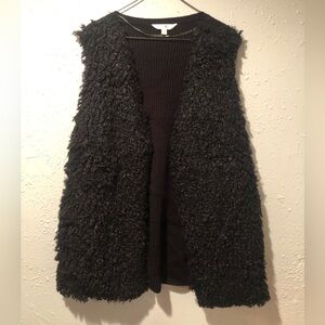 NEW with tags Terra and Sky ‘wooly’ vest in black sz 1X